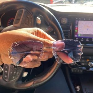 Cartier glasses Diamonds cut